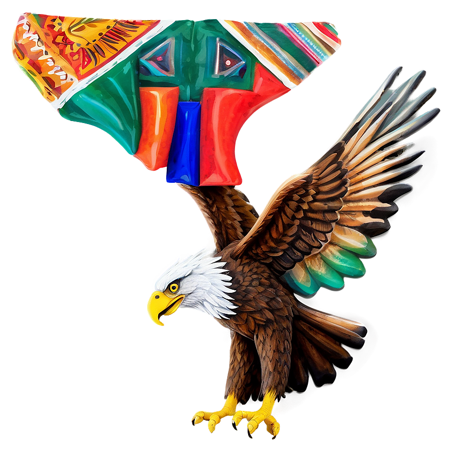 Mexican Eagle Modern Art Png 42 PNG image