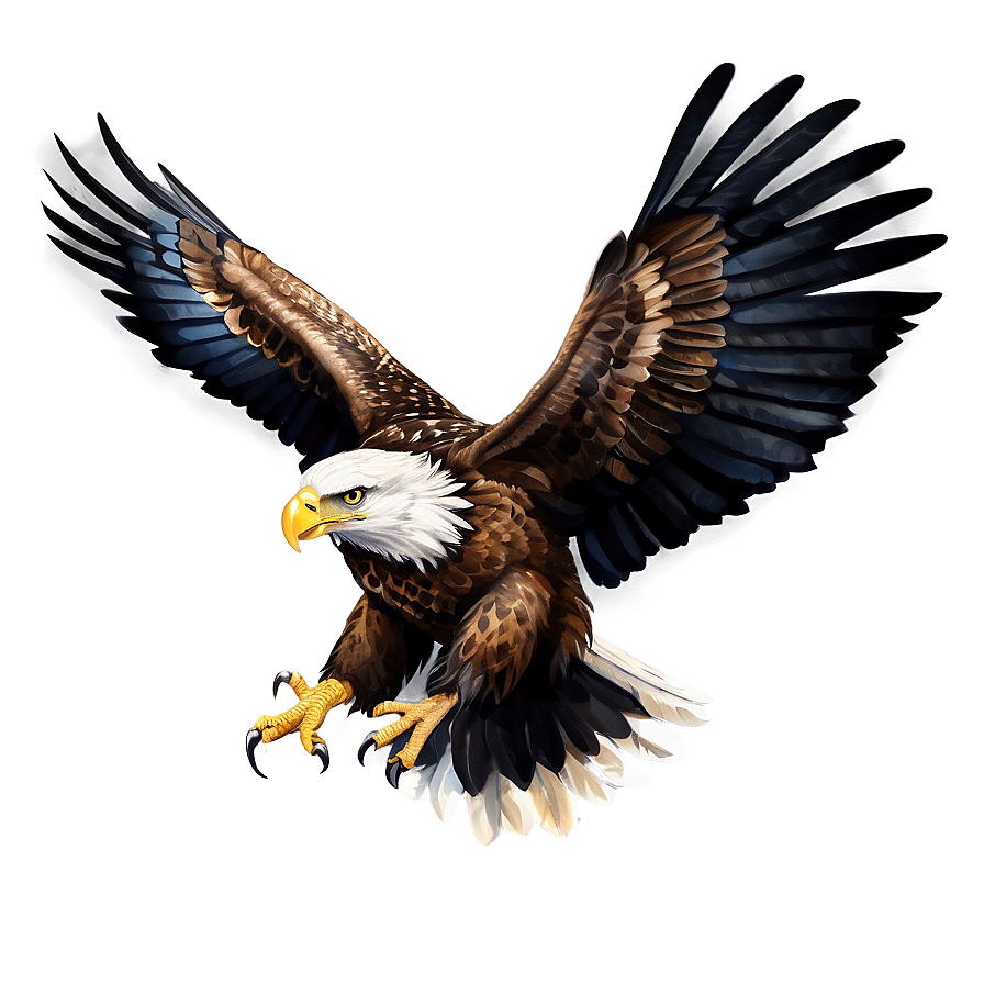 Mexican Eagle Watercolor Png Lme PNG image