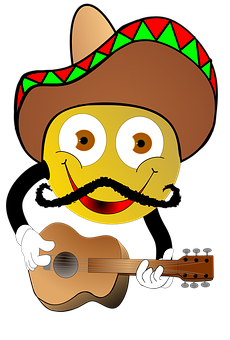 Mexican_ Emoji_ Guitarist.png PNG image