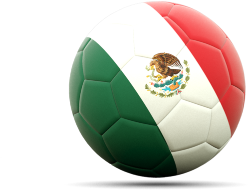 Mexican Flag Soccer Ball PNG image