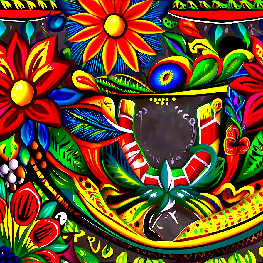 Mexican Floral Motifs Png Yox66 PNG image