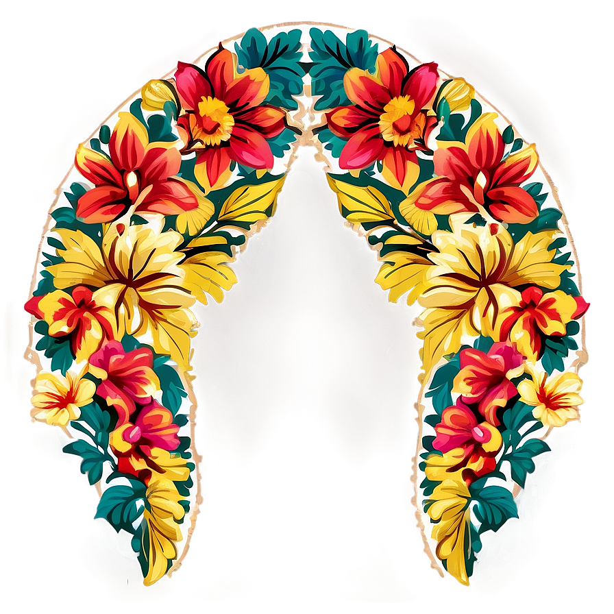 Mexican Floral Prints Png 06202024 PNG image