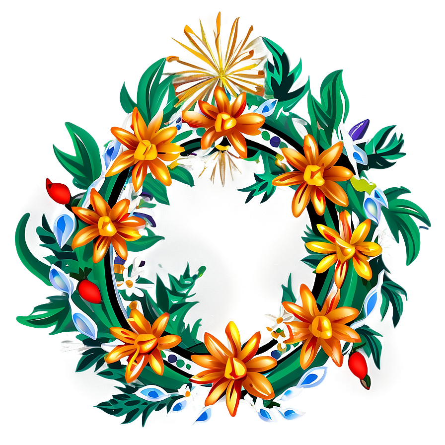 Mexican Floral Wreath Png Eeh64 PNG image