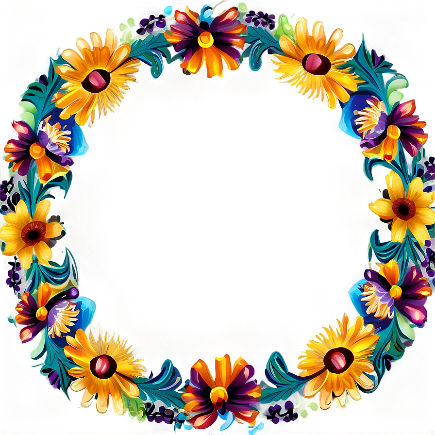 Mexican Floral Wreath Png Yim PNG image