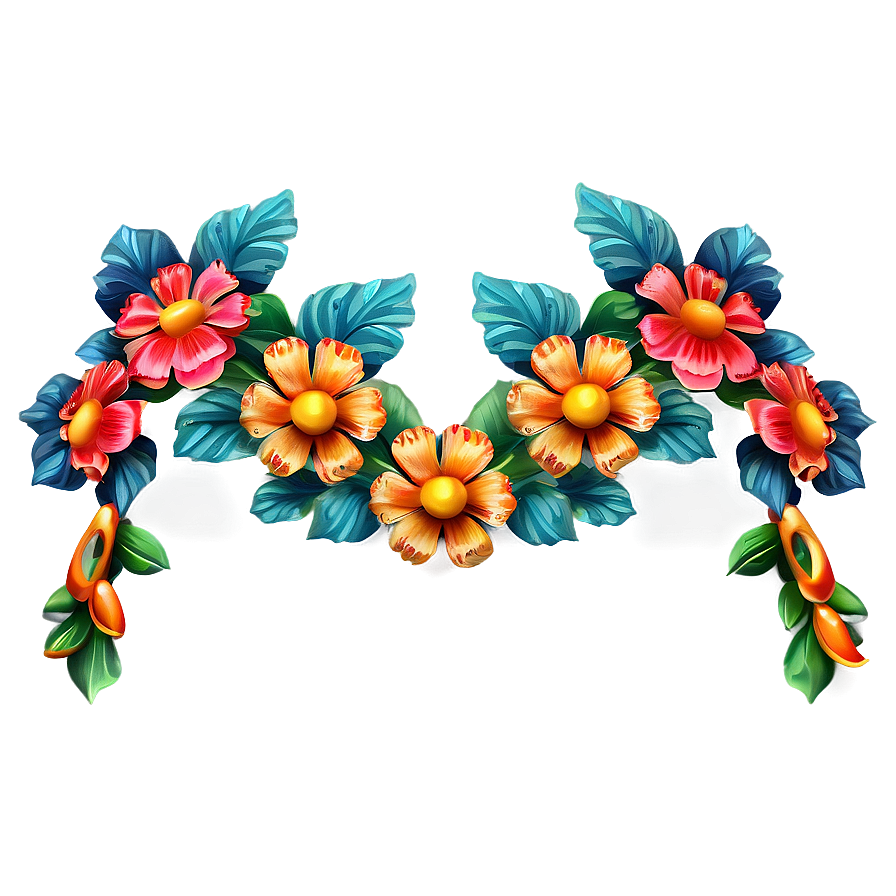 Mexican Flower Garlands Png 06202024 PNG image