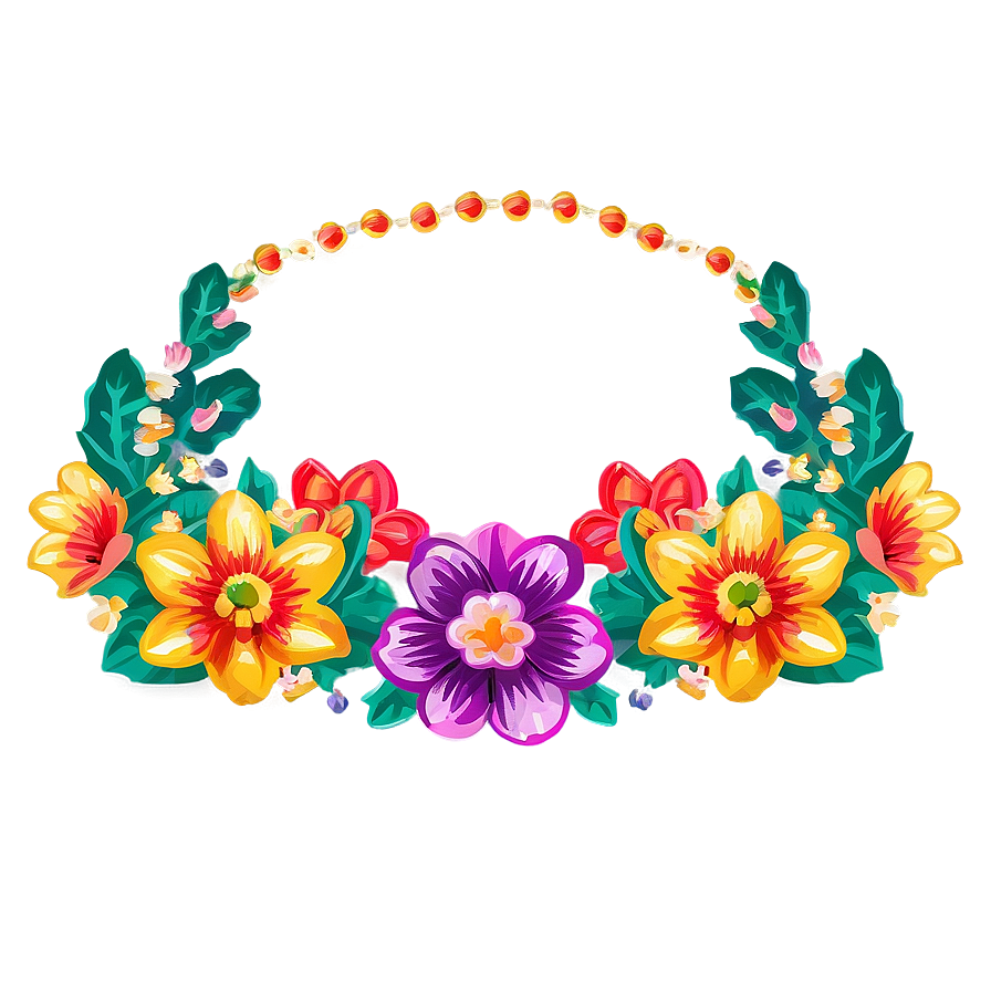 Mexican Flower Garlands Png 06202024 PNG image