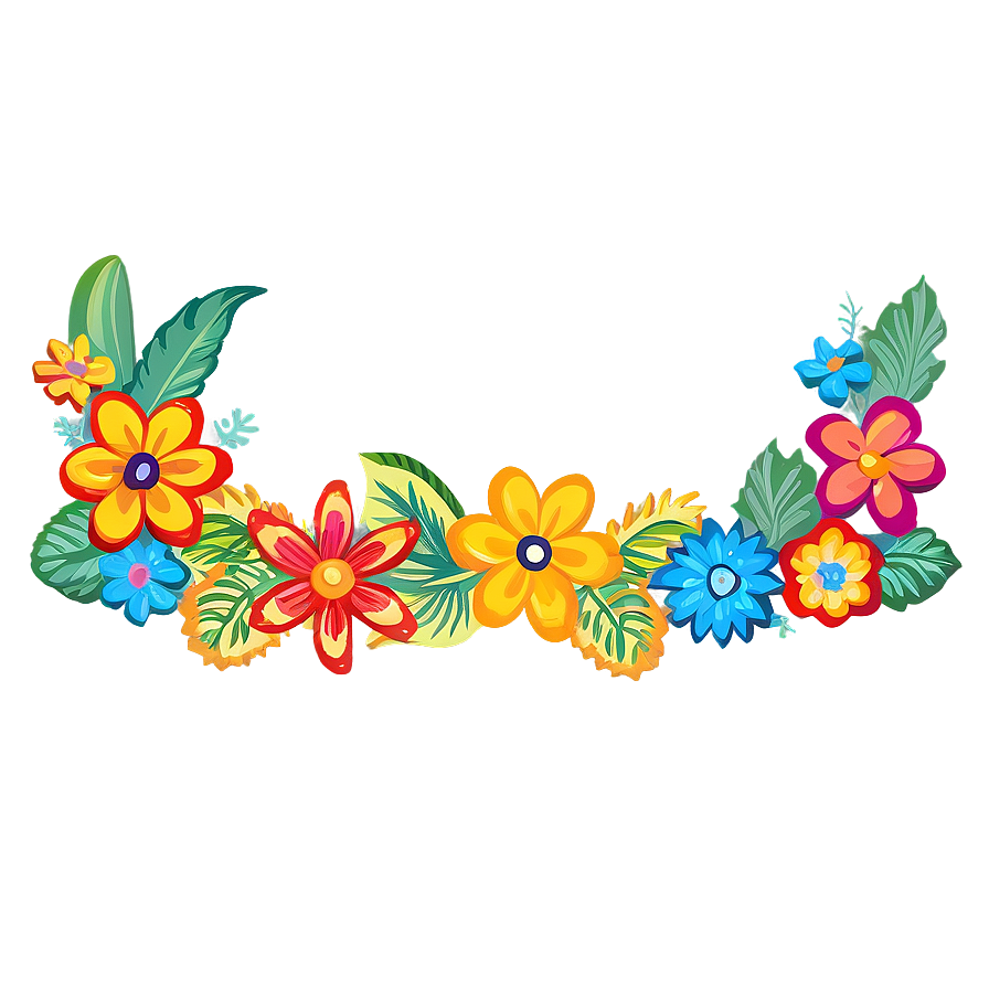 Mexican Flowers Fiesta Decor Png Jee71 PNG image