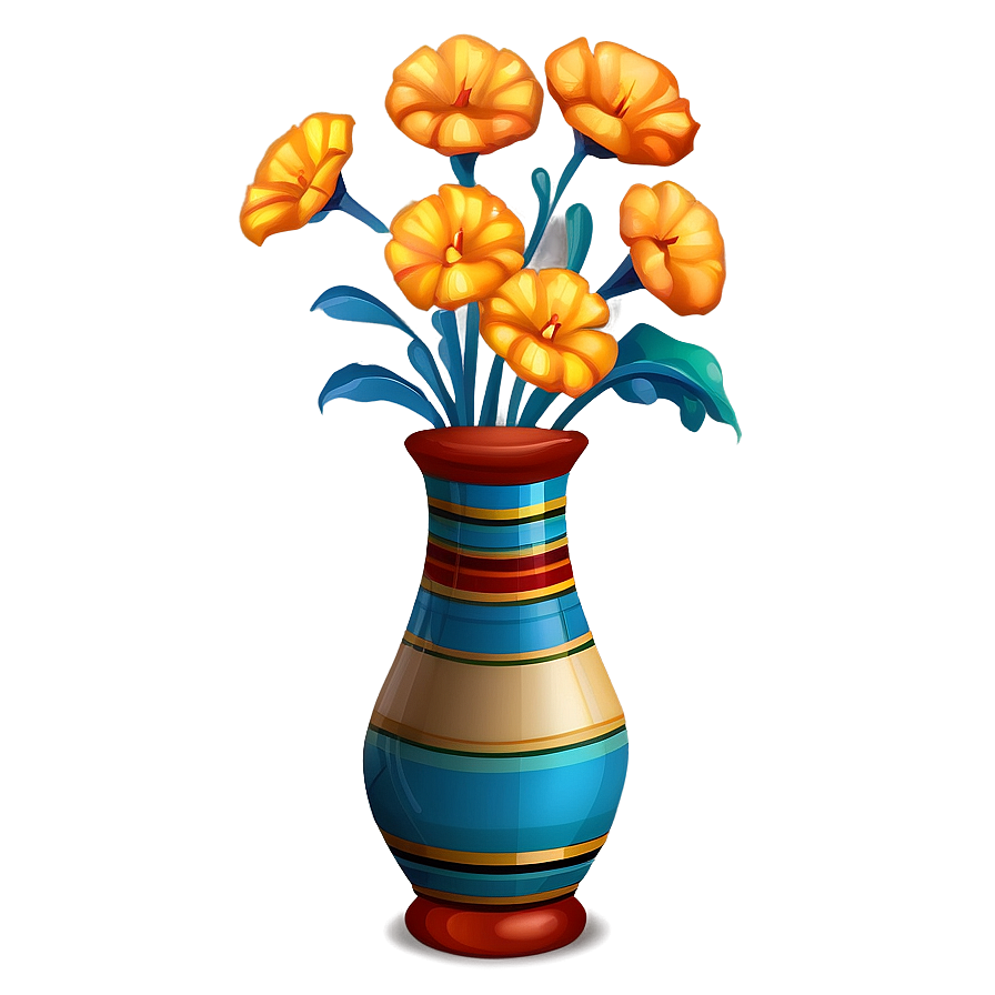 Mexican Flowers In Vases Png 31 PNG image