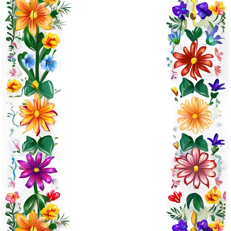 Mexican Flowers Pattern Png 17 PNG image