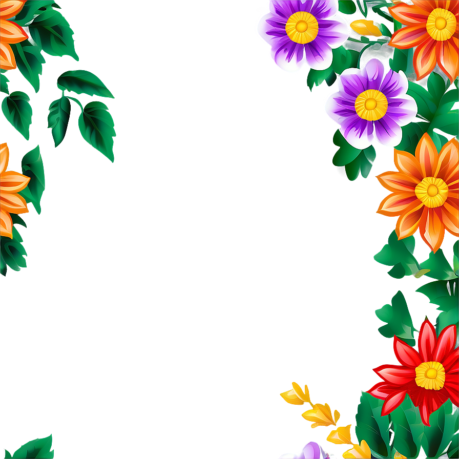 Mexican Flowers Pattern Png Dfq71 PNG image