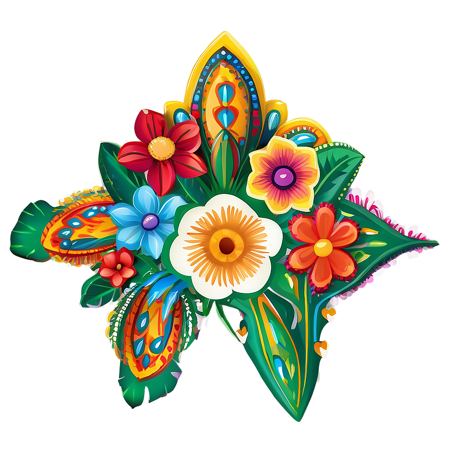 Mexican Flowers Wedding Theme Png Pol31 PNG image