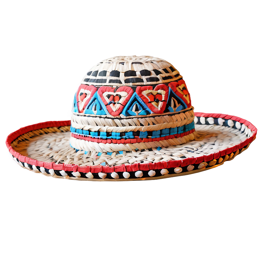 Mexican Hat With Cultural Motifs Png Pgo PNG image