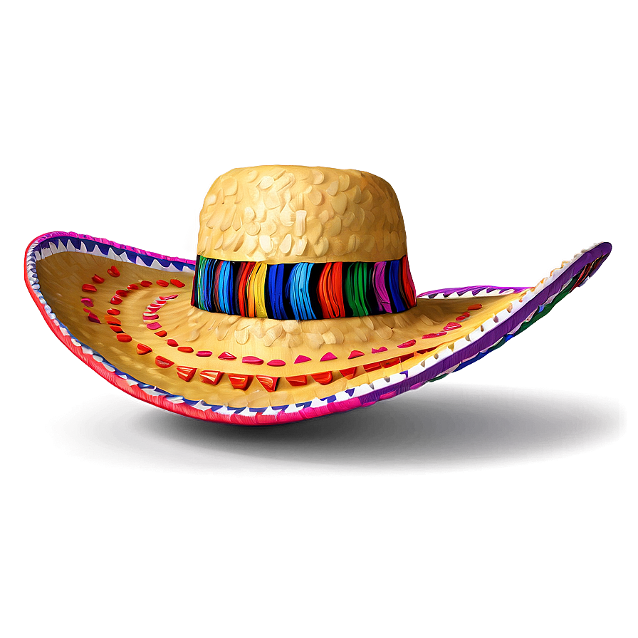 Mexican Hat With Ribbons Png Etj85 PNG image