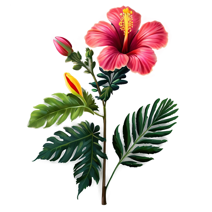 Mexican Hibiscus Flowers Png Oic PNG image