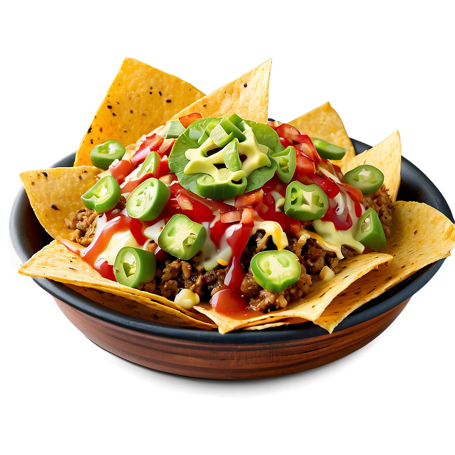 Mexican Nachos Supreme Png 06122024 PNG image