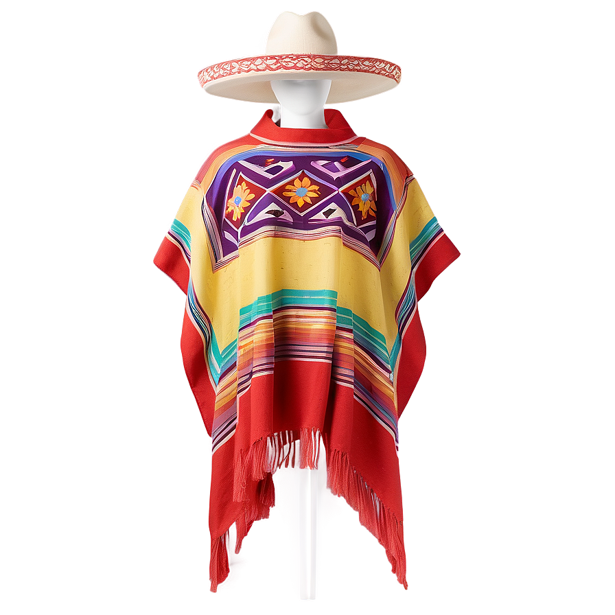 Mexican Poncho Accessory Png Orx4 PNG image