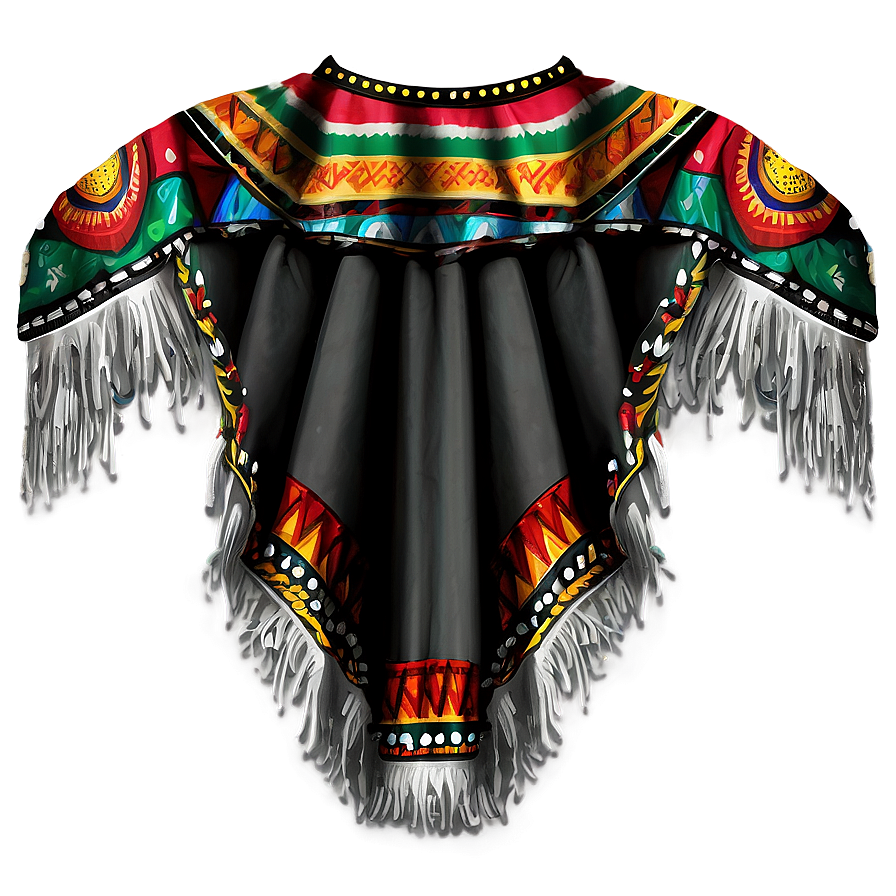 Mexican Poncho Costume Png Bbo PNG image