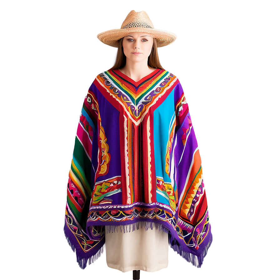 Mexican Poncho Tradition Showcase Png 36 PNG image