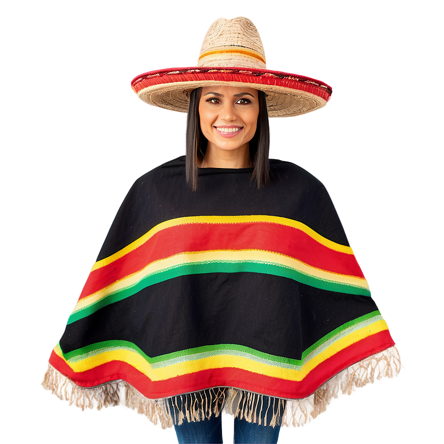 Mexican Poncho Tradition Showcase Png 52 PNG image