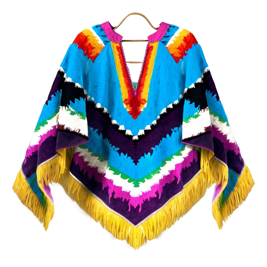 Mexican Poncho With Fringe Png Kvd79 PNG image