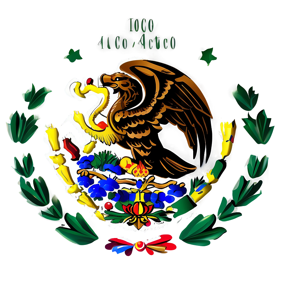 Mexico Eagle Emblem Png Gnv37 PNG image