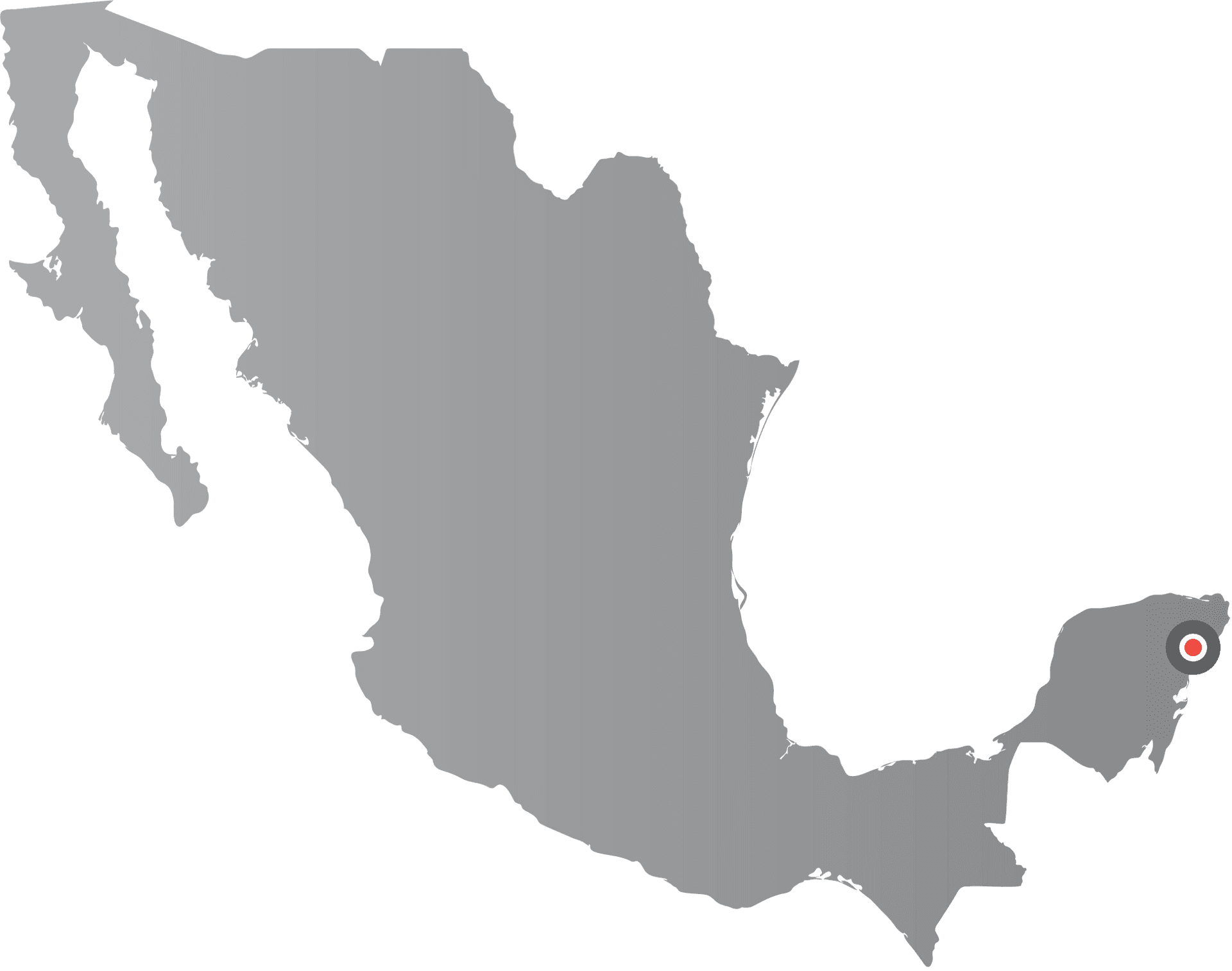 Mexico Mapwith Red Marker PNG image