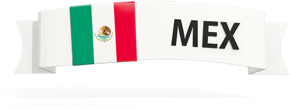 Mexico Ribbon Banner Design PNG image