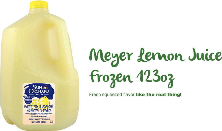 Meyer Lemon Juice Plastic Bottle123oz PNG image