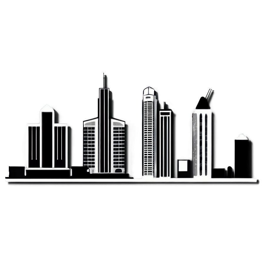 Miami City Skyline Outline Png 57 PNG image