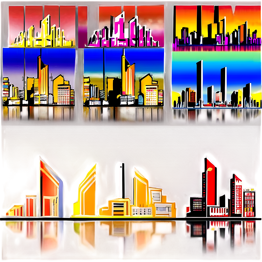 Miami City Skyline Outline Png Fij74 PNG image