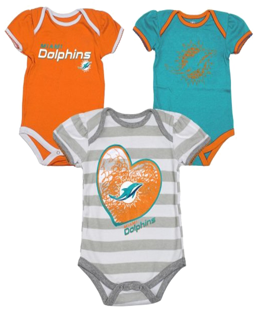 Miami Dolphins Baby Onesies PNG image