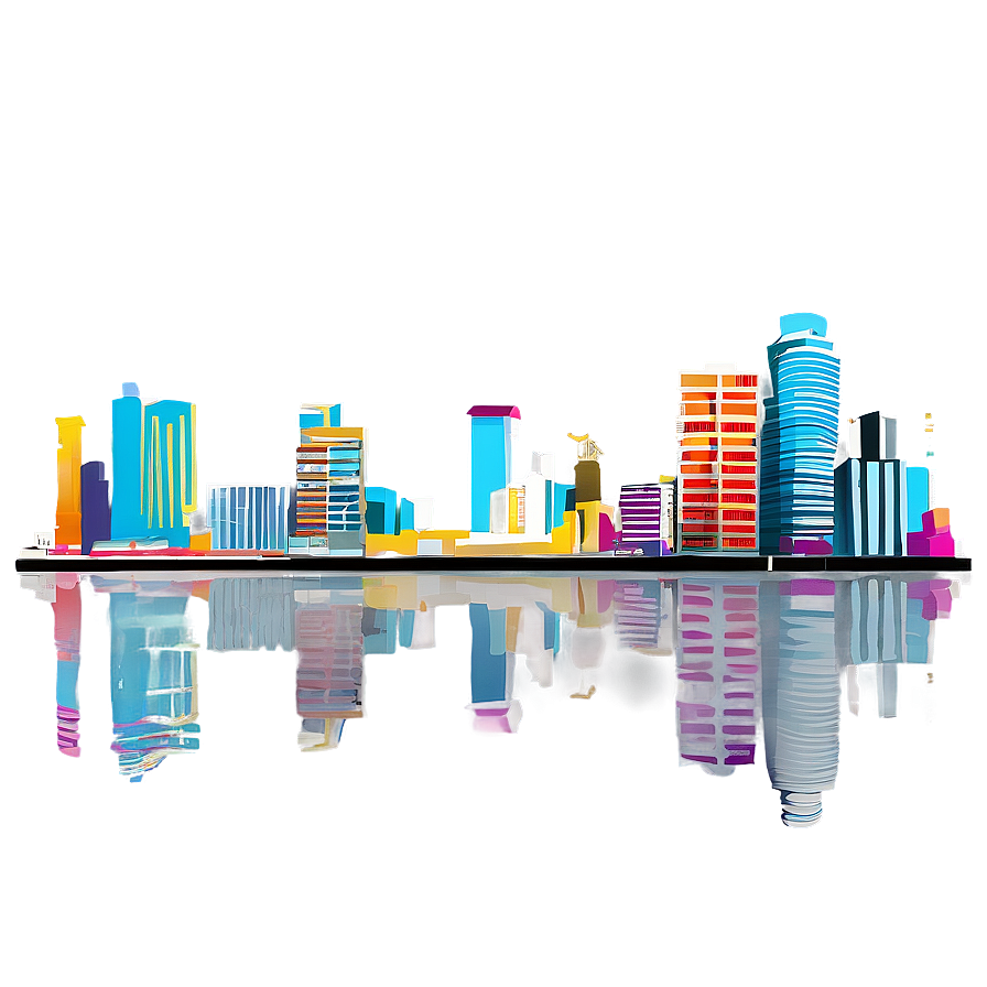 Miami Skyline A PNG image