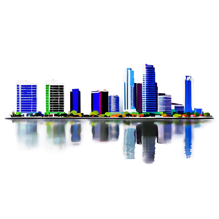 Miami Skyline And Biscayne Bay Png Gae39 PNG image