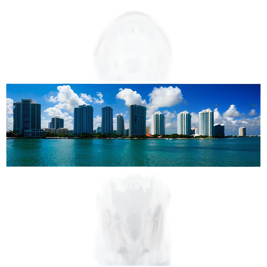 Miami Skyline In Summer Png Lnd69 PNG image