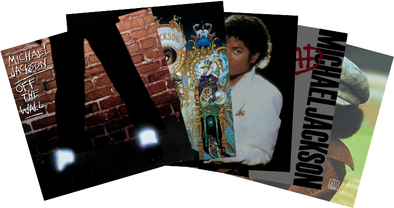 Michael Jackson Album Covers PNG image