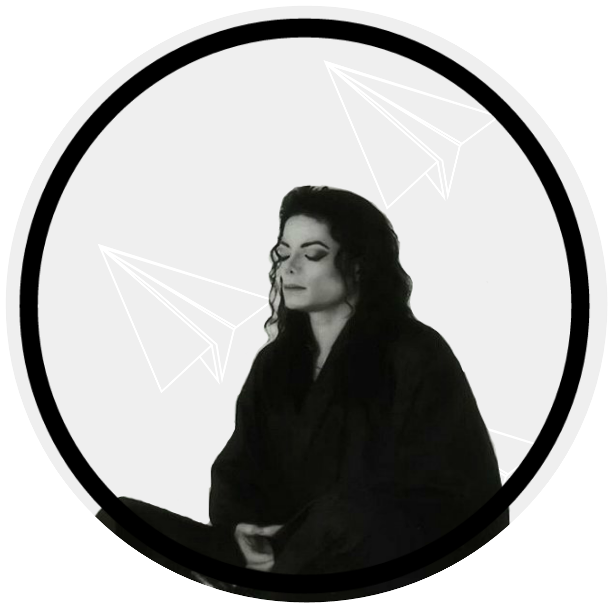 Michael Jackson Contemplative Pose PNG image