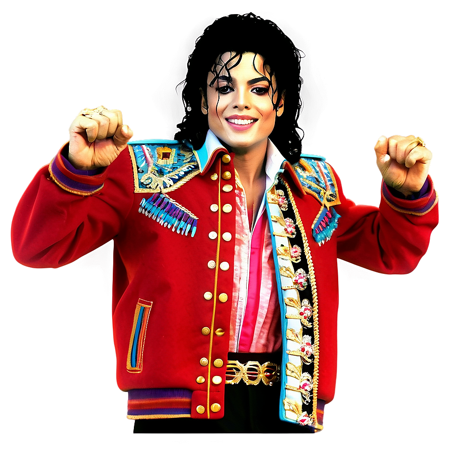 Michael Jackson Red Jacket Png 06252024 PNG image