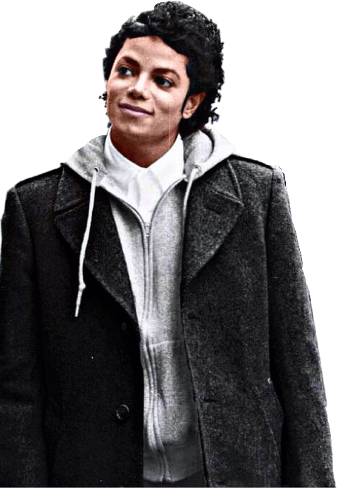 Michael Jackson Smilingin Coat PNG image