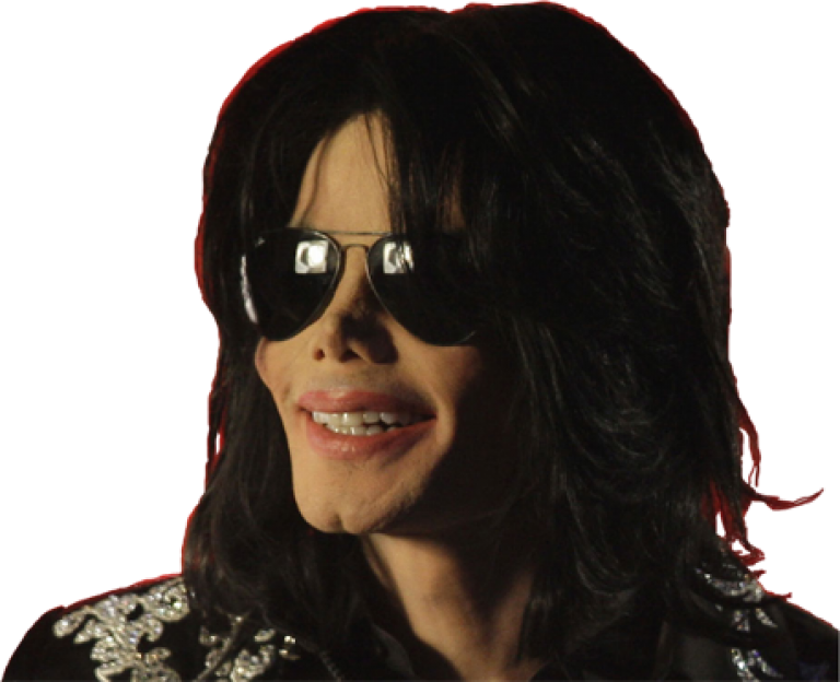 Michael Jackson Smilingwith Sunglasses PNG image