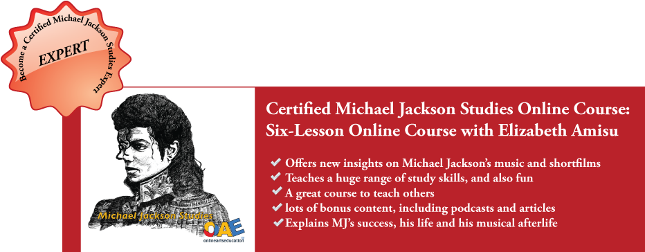 Michael Jackson Studies Online Course Ad PNG image