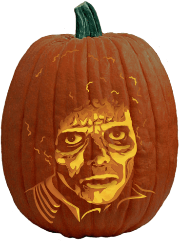 Michael Jackson Thriller Pumpkin Carving PNG image