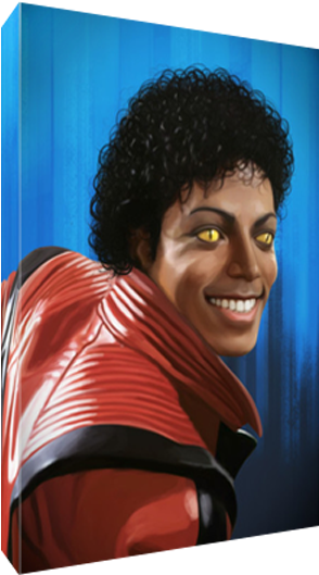 Michael Jackson Thriller Smile Illustration PNG image