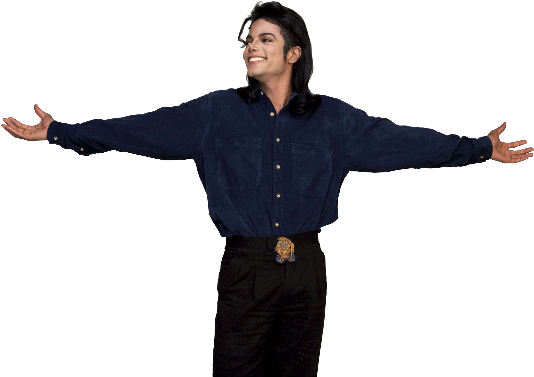 Michael Jackson Welcoming Pose PNG image