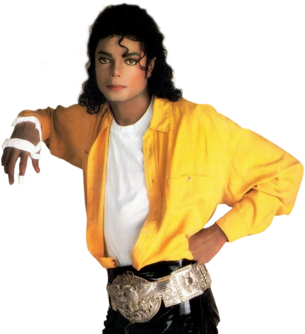 Michael_ Jackson_ Yellow_ Jacket_ Pose PNG image