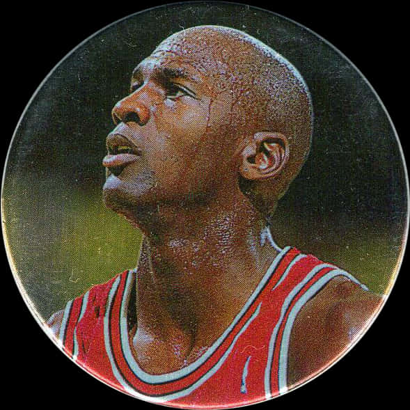 Michael Jordan Intense Game Focus PNG image