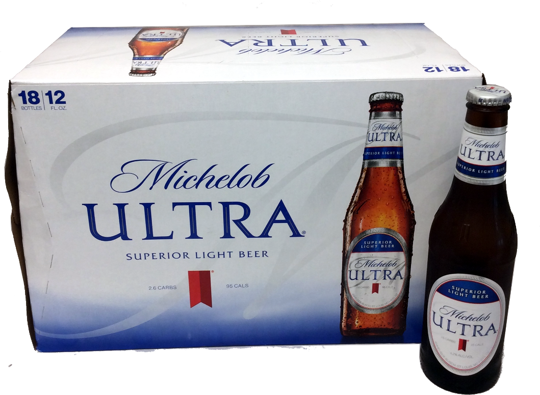 Michelob Ultra Beer Packand Bottles PNG image