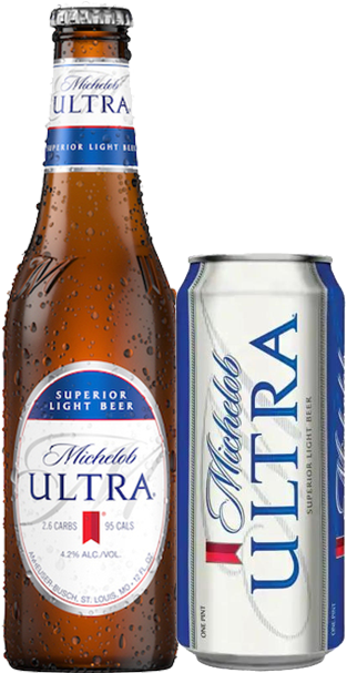 Michelob Ultra Bottleand Can PNG image