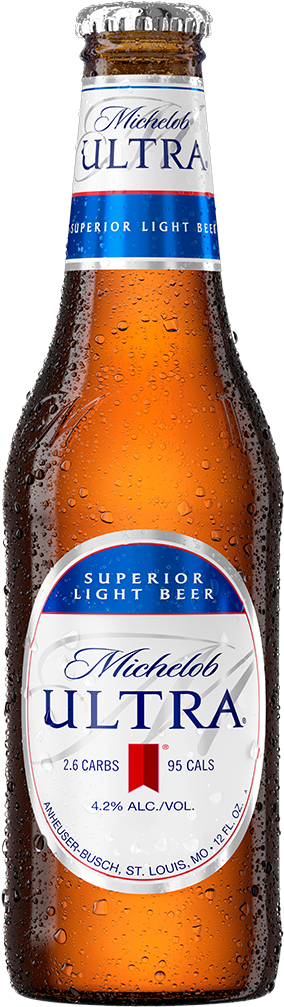 Michelob Ultra Superior Light Beer Bottle PNG image