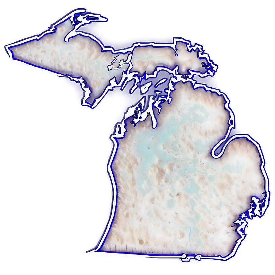 Michigan Contour Map Png Jug76 PNG image