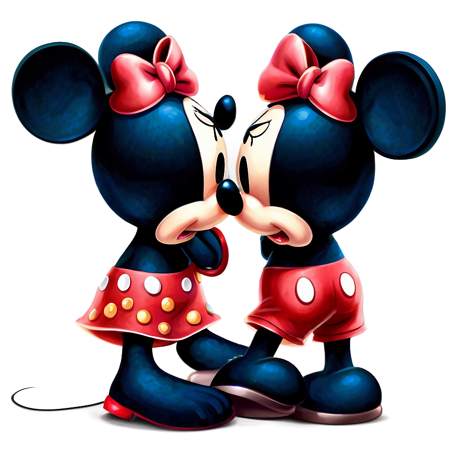 Mickey And Minnie Cute Pose Png Yje49 PNG image